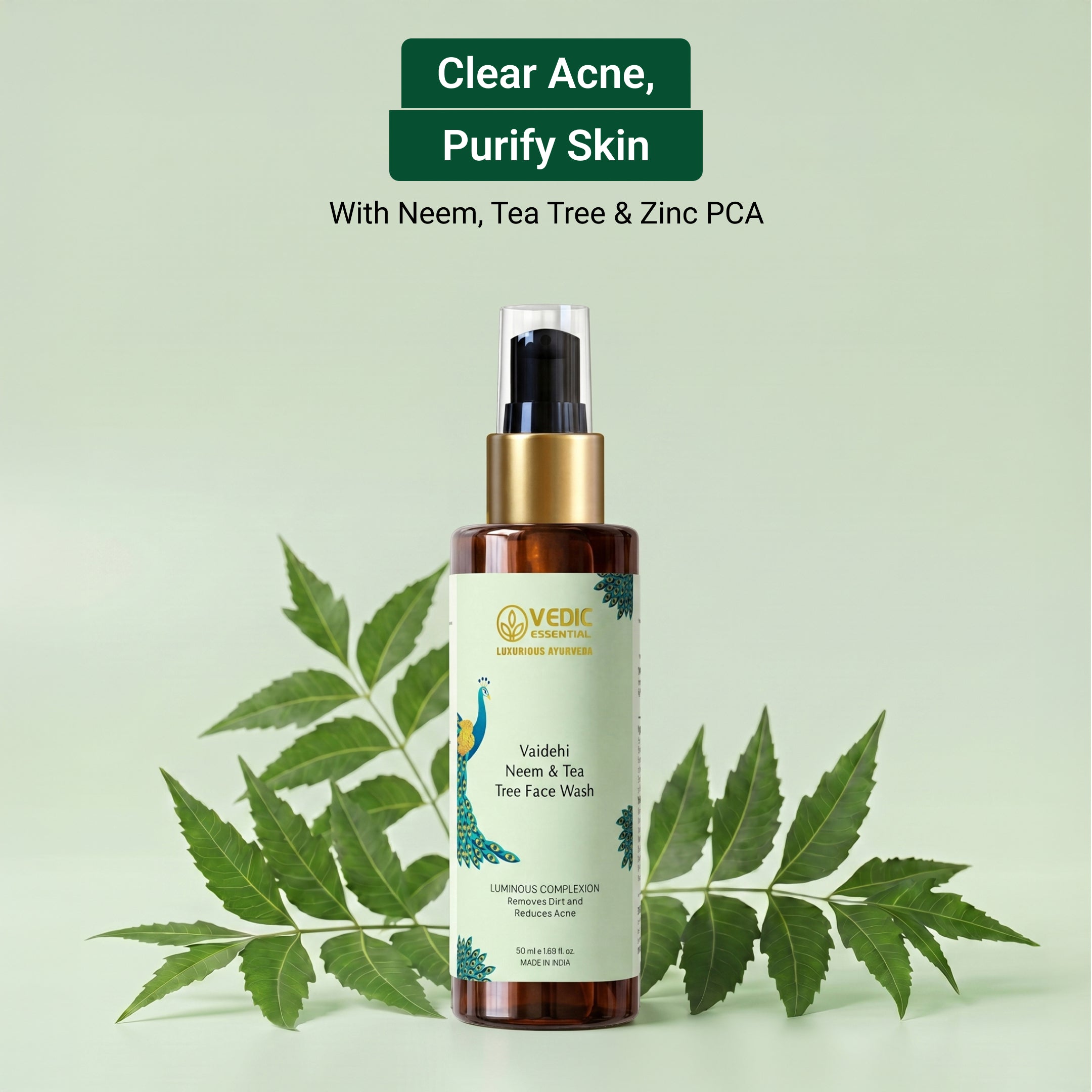Vaidehi Neem & Tea Tree  Face Wash - 50 ml