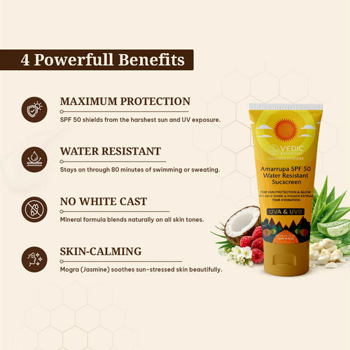 Amarrupa SPF 50 Water Resistant Sunscreen (100 ml)