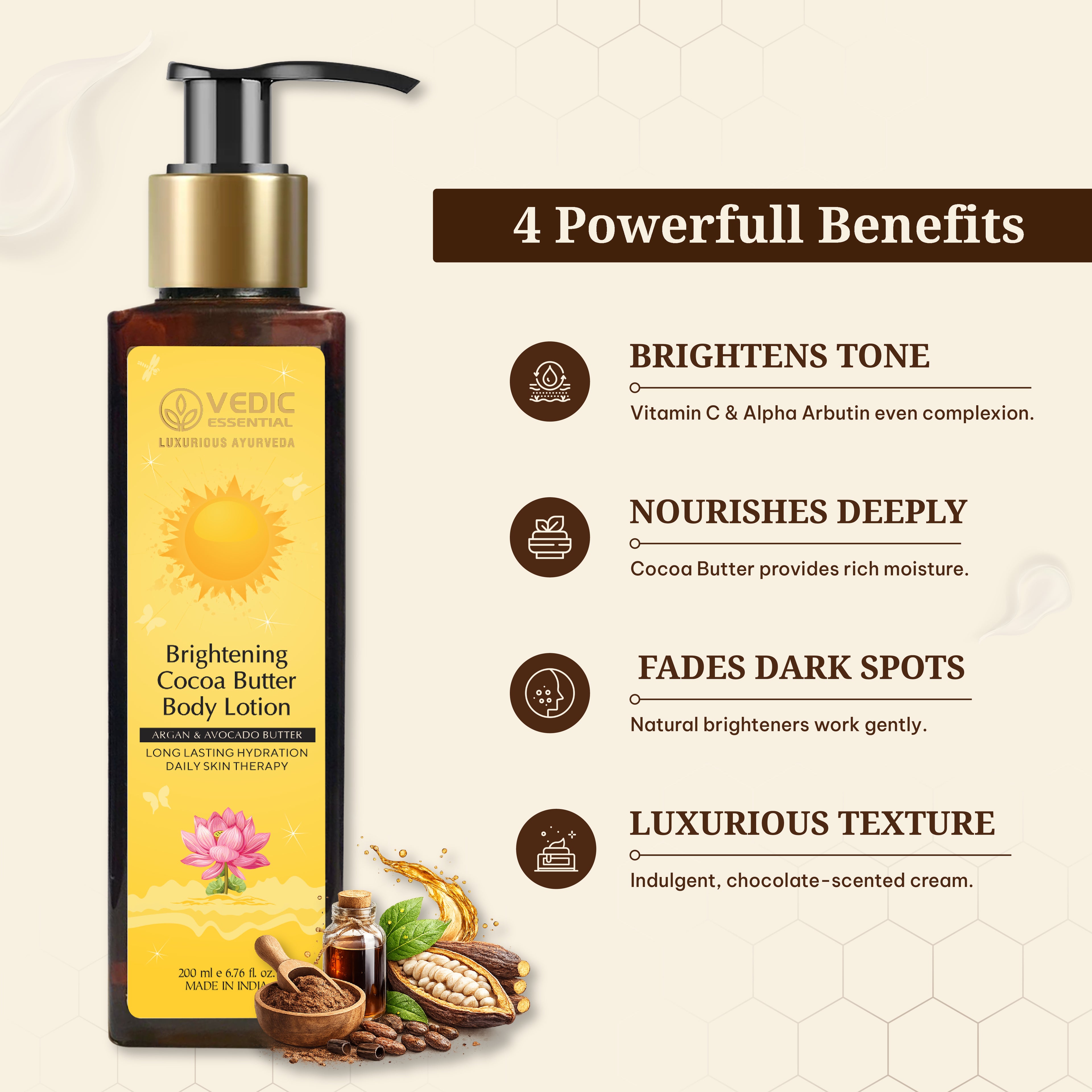 Brightening Cocoa Butter Body Lotion (200 ml)