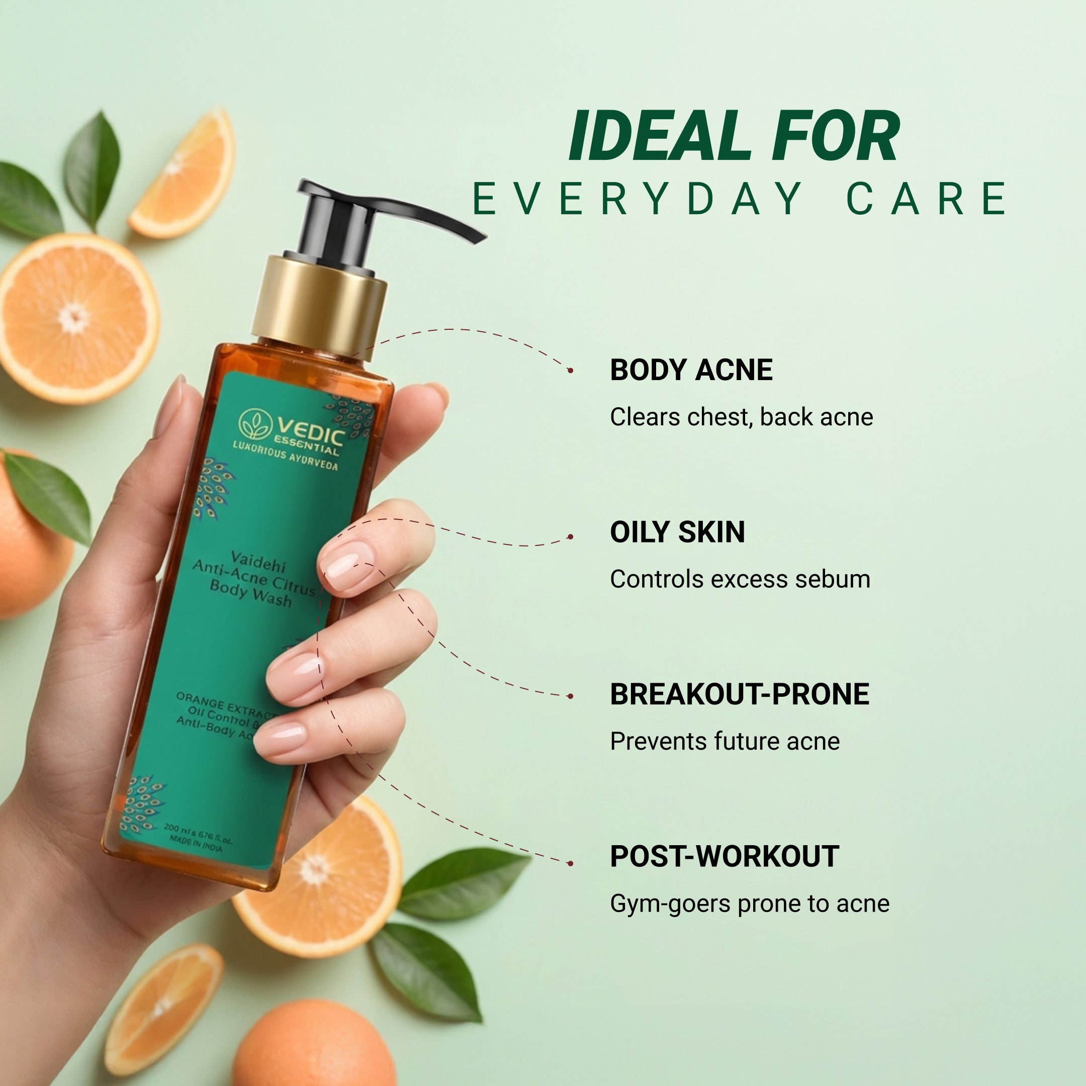 Vaidehi Anti-Acne Citrus Body Wash - 200 ml