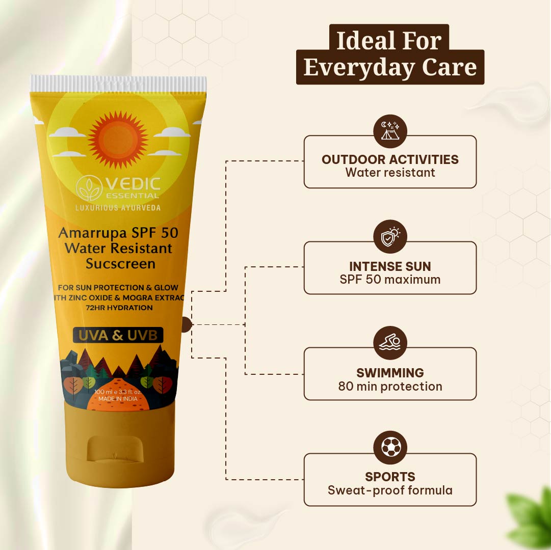 Amarrupa SPF 50 Water Resistant Sunscreen (100 ml)