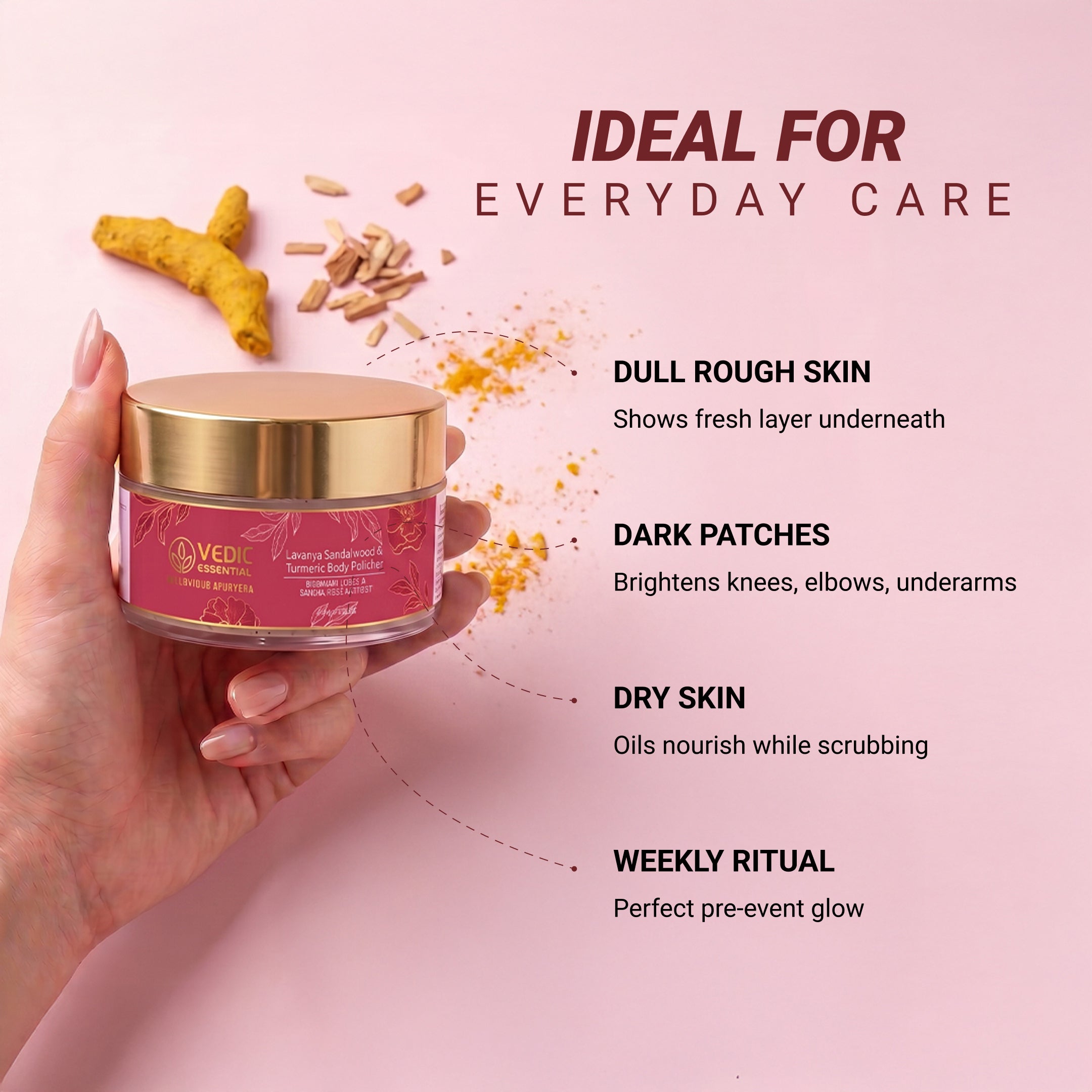 Lavanya Sandalwood & Turmeric Body Polisher - 100g