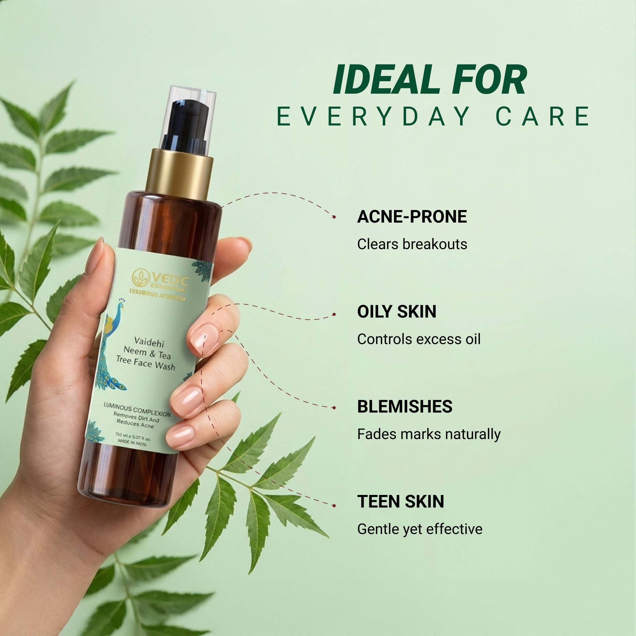 Vaidehi Neem & Tea Tree  Face Wash - 150 ml